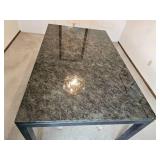 Industrial Chic Grey Granite Top Dining Table