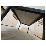 Industrial Chic Grey Granite Top Dining Table