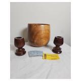 Turned Koa Wood Hawaii Décor Items