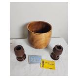 Turned Koa Wood Hawaii Décor Items