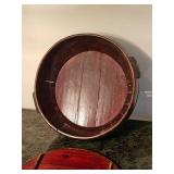 Antique Wooden Chinese Lidded Food Box Basket