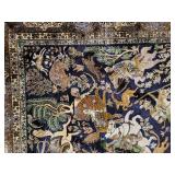 Persian Wool Qom Hunting Rug - 7