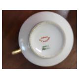 Classic Gold Banded Limoges Porcelain China Service