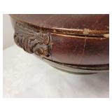 Antique Wooden Chinese Lidded Food Box Basket