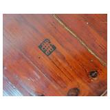 Antique Wooden Chinese Lidded Food Box Basket