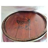 Antique Wooden Chinese Lidded Food Box Basket