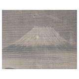 Breathtaking Japanese Fine Art Kakejiku Hanging Scroll - Mount Fuji Over Winter Ocean