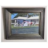 Fine Art Original Hawaiian Landscape Painting - Bruce Moore - Kau Sugar Co.