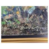 Fine Art Original Hawaiian Landscape Painting - Oceanside Homes