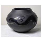 Striking Pueblo Studio Art Ceramic Blackware Pottery - Maria Martinez