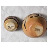 Spiritual Hopi Studio Art Ceramic Vase Pair