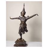 Antique 19th c. Bronze Sculpture - Cambodian Dancer