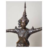Antique 19th c. Bronze Sculpture - Cambodian Dancer