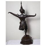 Antique 19th c. Bronze Sculpture - Cambodian Dancer