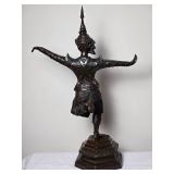 Antique 19th c. Bronze Sculpture - Cambodian Dancer