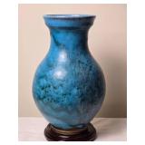 Gorgeous Studio Art Ceramic Blue Vase - Ben Owen