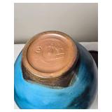 Gorgeous Studio Art Ceramic Blue Vase - Ben Owen