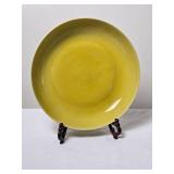 Rare 16th c. Chinese Imperial Yellow Glaze Plate - Ming Era