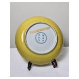 Rare 16th c. Chinese Imperial Yellow Glaze Plate - Ming Era