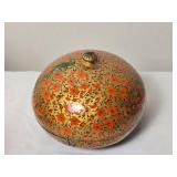 Stunning Kashmiri Paper Mache Lidded Jar