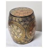 Amazing Handpainted Kashmiri Papier Mache Tobacco Jar