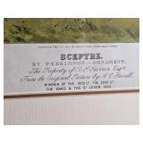 Classic British Horse Racing Etched Print - Sceptre - A.C. Havell