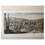Classic British Hunting Etched Print - The Death