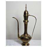 Vintage Turkish Brass Etched Teapot