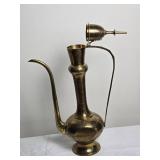 Vintage Turkish Brass Etched Teapot