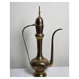 Vintage Turkish Brass Etched Teapot