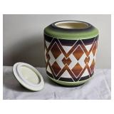 Vibrant Sioux Fine Art Ceramic Lidded Vessel