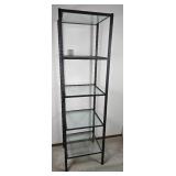 Stunning Modern Metal & Glass Display Shelf