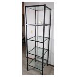 Stunning Modern Metal & Glass Display Shelf