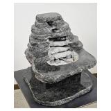 Tranquil Zen Granite Waterfall Fountain - Signed 