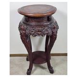Antique Japanese Meiji Era Carved Pedestal
