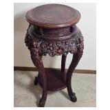 Antique Japanese Meiji Era Carved Pedestal