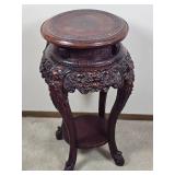 Antique Japanese Meiji Era Carved Pedestal