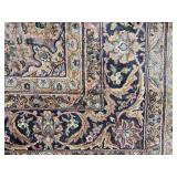 Gorgeous Kashmiri Wool Area Rug - Champagne / Blue / Rose - 9