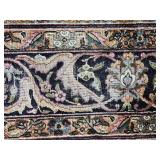 Gorgeous Kashmiri Wool Area Rug - Champagne / Blue / Rose - 9