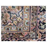 Gorgeous Kashmiri Wool Area Rug - Champagne / Blue / Rose - 9