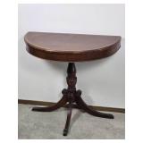 Vintage French Trim Demi Lune Console Table