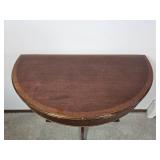 Vintage French Trim Demi Lune Console Table