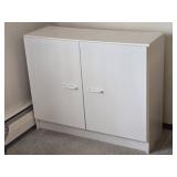 Minimalist White Accent Cabinet