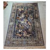 Persian Wool Qom Hunting Rug - 7