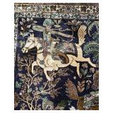 Persian Wool Qom Hunting Rug - 7