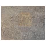 Vintage Brass Etched Platter Accent Table