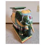 Vibrant Vintage Hollywood Regency Elephant Plant Stand