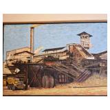 Original Industrial Fine Art Painting - Bruce Moore - Smokestack