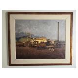 Original Hawaiian Fine Art Original Painting - Macario Pascual - Pioneer Mill of Lahaina