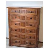 Stunning Vintage Burlwood 6 Drawer Dresser